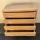 Superbe commode vintage rétro en bois 4 tiroirs pied compas style anné