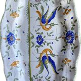 Very large decorative dish in Limoges earthenware