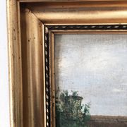 Original Vintage Oil Painting of a Cottage with Garden ( circa 1940)