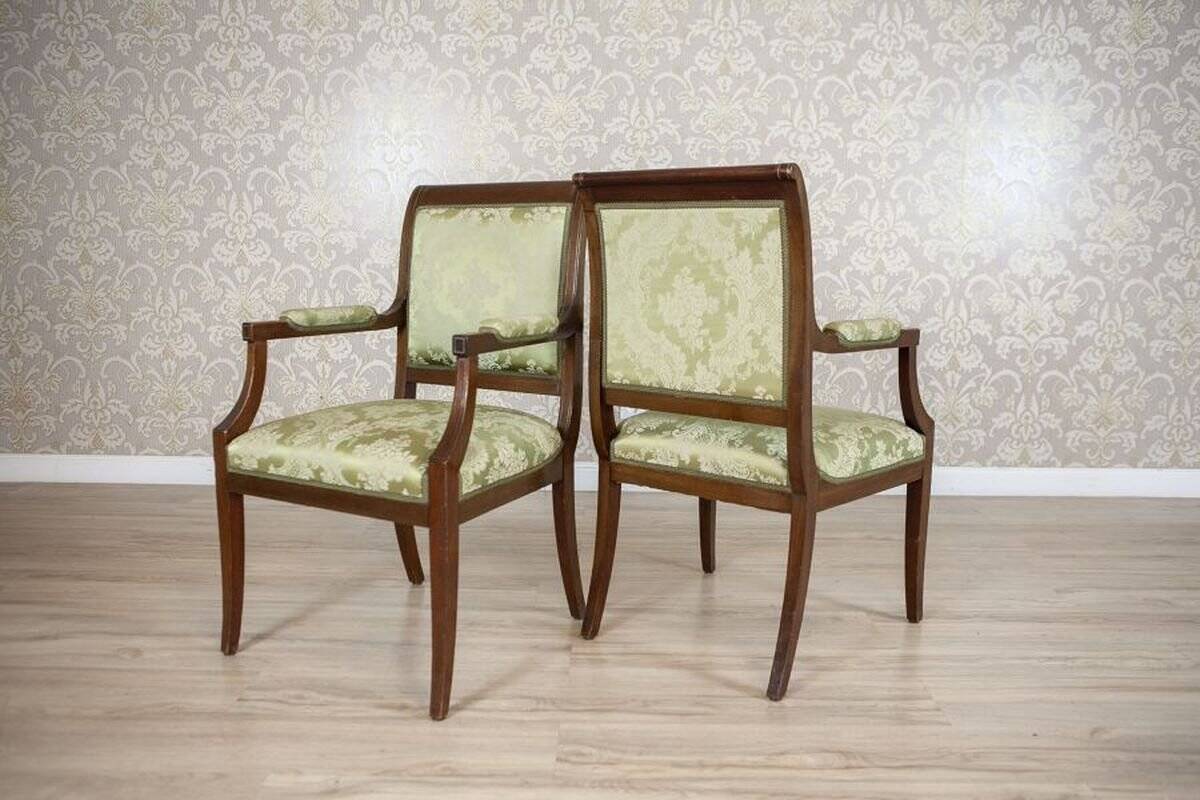 Late 19th Century English Walnut Furniture, Set of 5