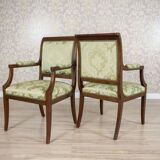 Late 19th Century English Walnut Furniture, Set of 5