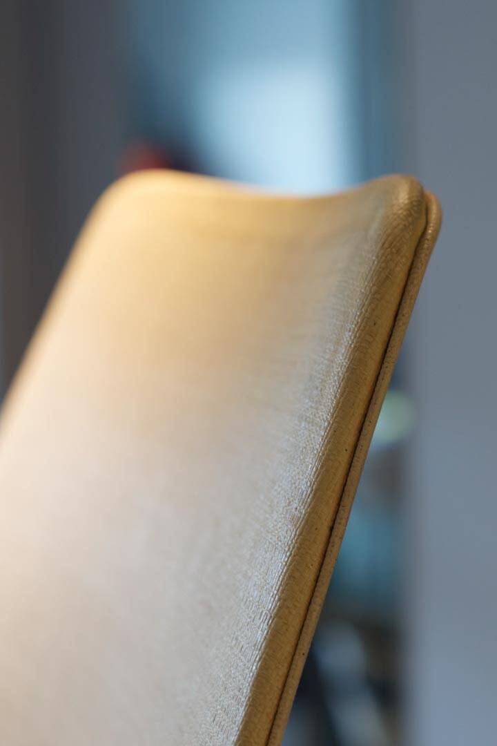 Pair of yellow “Tonneau” chairs Pierre Guariche edition Thonet 1950