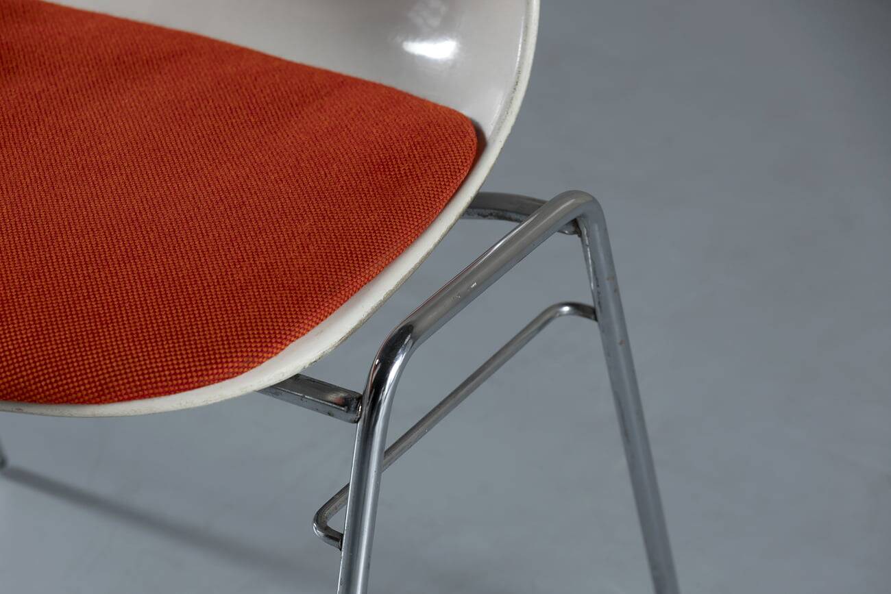 Space Age Orange Dining Chair, Italy, 1970’s