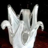 Murano splash vase with golden sequins