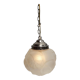 Suspension art déco globe verre moulé pressé 1930