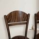 Set of 4 ton wooden dining chairs, 20th century, czechoslovak, 90 × 46 cm