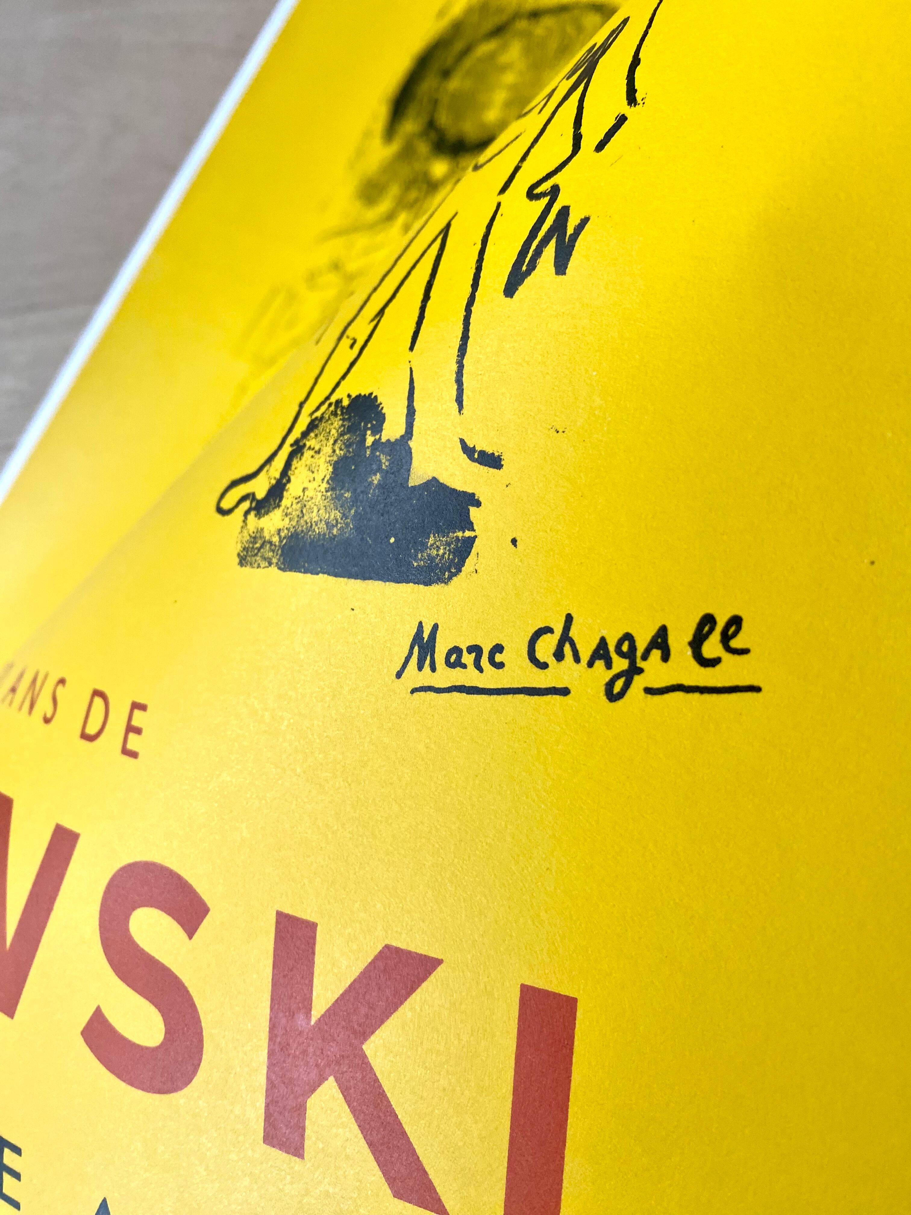 Marc Chagall - Tribute to Maiakovsky - 1963 - Original lithographic poster