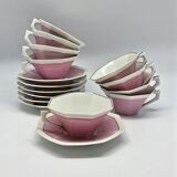 Coffee service and art deco cake