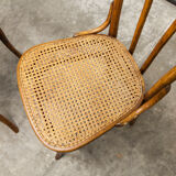 Pair of chairs bistrot Thonet Austria 1900 canning stamped