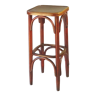 Fischel bar stool 1930, square, wooden seat