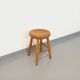 Vintage solid oak stool from the 50s 60s