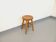 Vintage solid oak stool from the 50s 60s