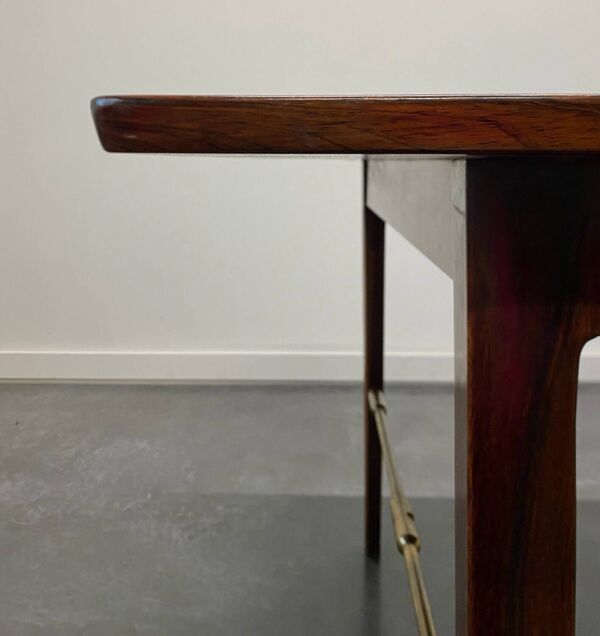 Table à manger en palissandre danemark années 1960 extensible mcm