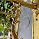 2 brass lion Empire wall sconces