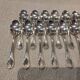 12 silver-plated metal teaspoons by Christofle Marly, 13.6cm