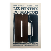 Original color poster Les peintres du Mantois, 1985