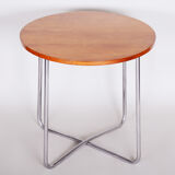 Bauhaus round table made by Vichr & Co in 1930s Czechia