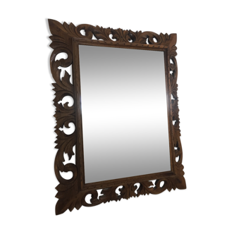 Vintage wooden mirror