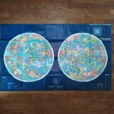 Map of the sky and constellations