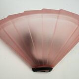 Set of six De Majo sconces in thick pink murano glass. Italy 1980s