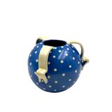 Vase Art Déco en céramique bleue, Rometti, Umbertide Italie années 1930