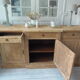 Buffet 3 doors of beautiful Louis XVI style in raw wood