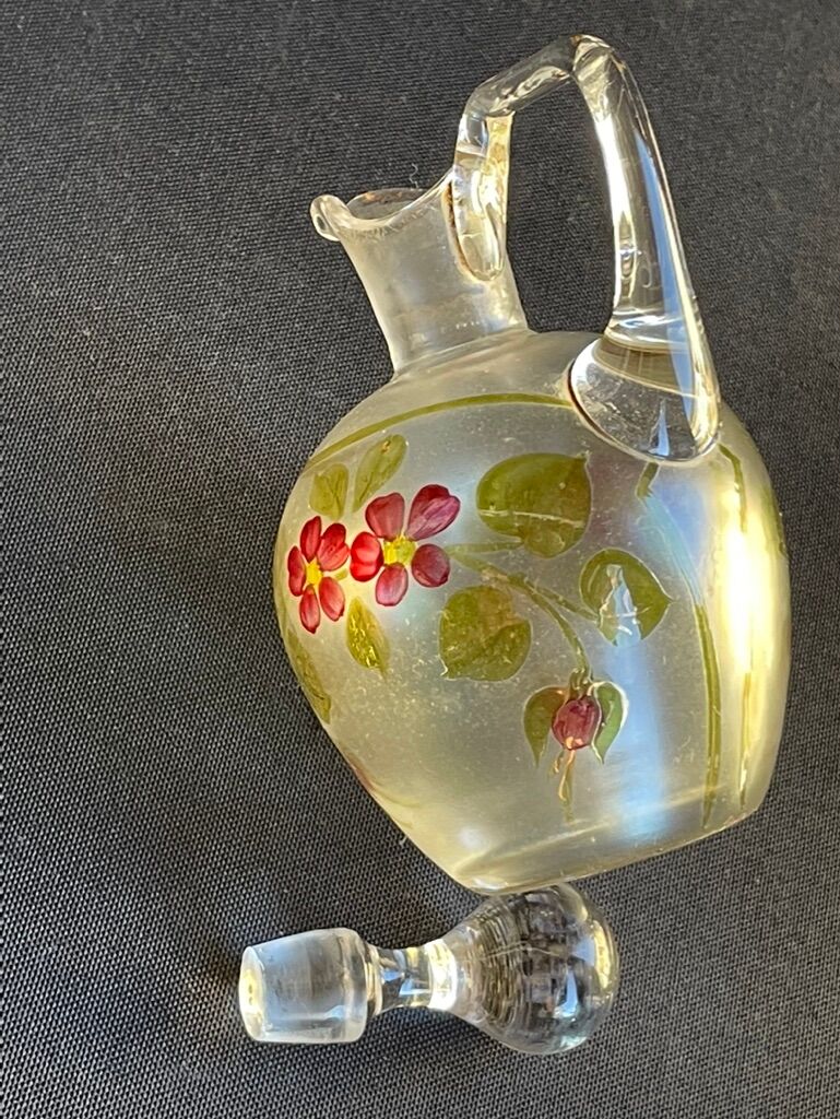 Non-selfish night service - art nouveau - hand-decorated satin blown crystal
