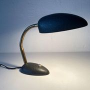 Lampe de bureau en métal gris du milieu du siècle, années 1960, Allemagne