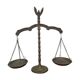 Antique brass trebuchet scale