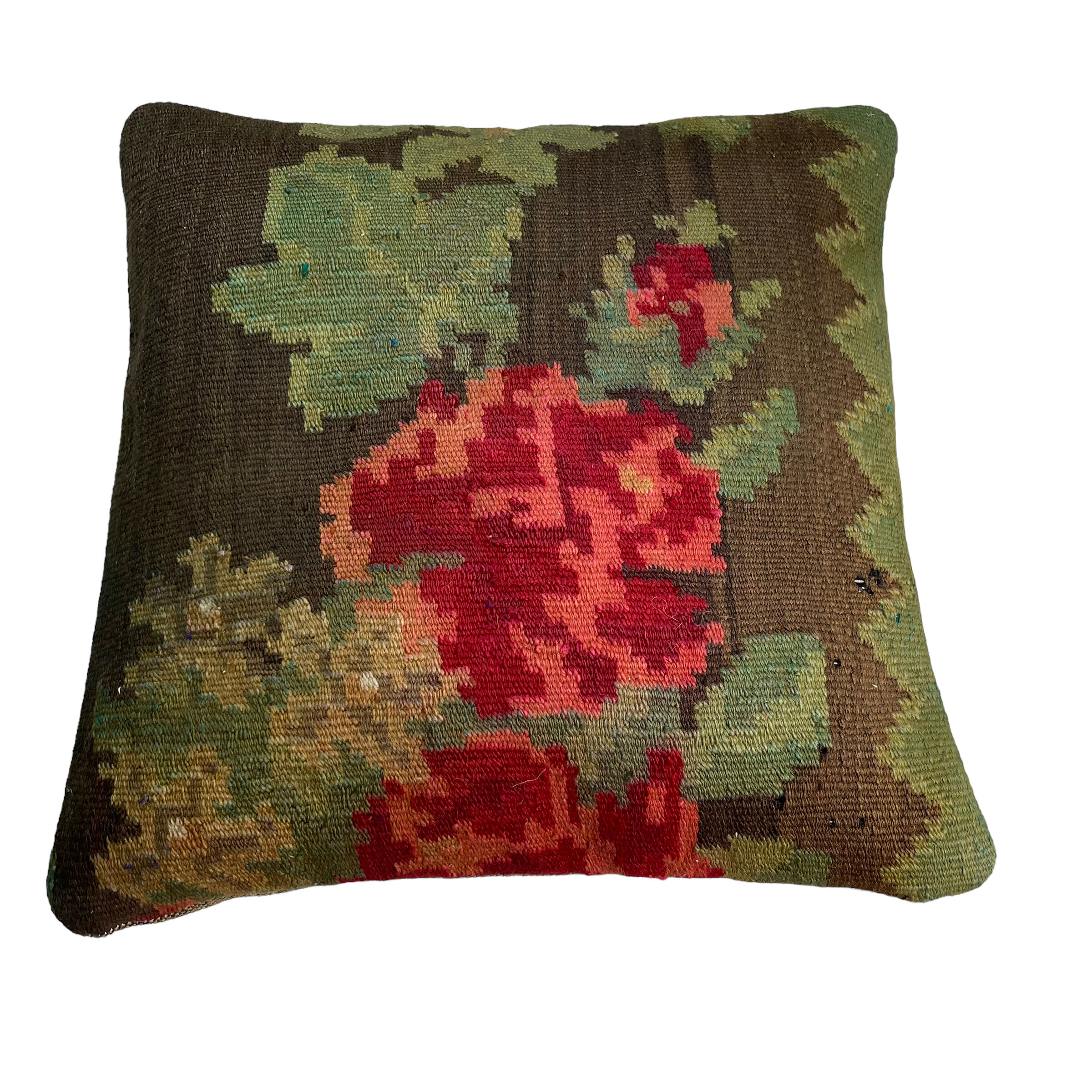 Vintage Turkish Kilim Cushion Cover , 40 x 40 cm