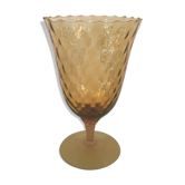 Cone-neck-movement vase cathedral plum cathedral "0158"