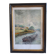 Painting signed on paper framed under glass