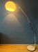 Italian mid-century Goffredo Reggiani arc floor lamp with white plexiglass shade