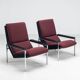 Rob Parry pair of Lotus lounge chairs Gelderland Netherlands 1960