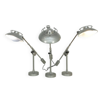 Fully adjustable Ferdinand Solere desk lamps