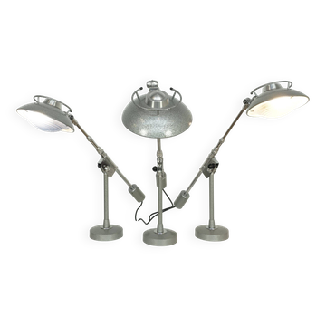 Fully adjustable Ferdinand Solere desk lamps