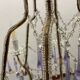 Crystal beaded murano glass chandelier 1960’s