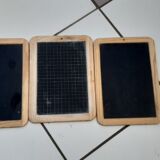 Set of 3 old school slates