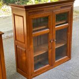 Louis XVI display case in solid wood