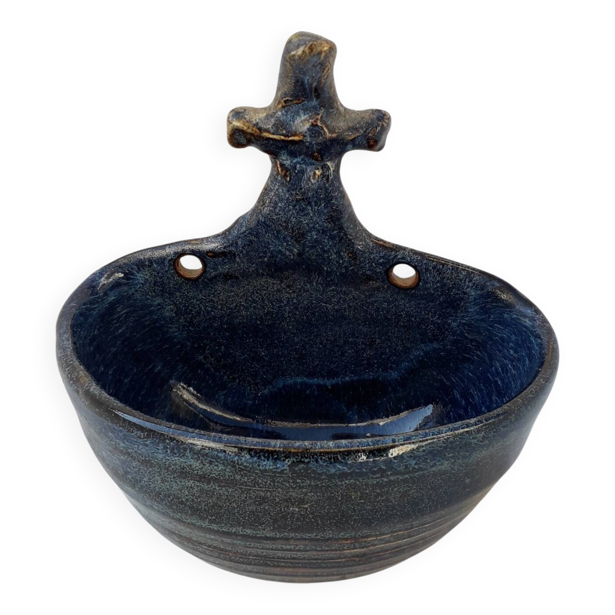 Salt cellar in stoneware