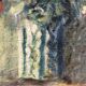 Oil on panel, still life, bouquet of flowers