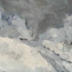 The snow - landscape, oil on canvas