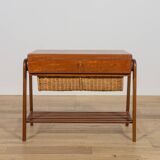 Table console en teck du milieu du siècle, Danemark, années 1970