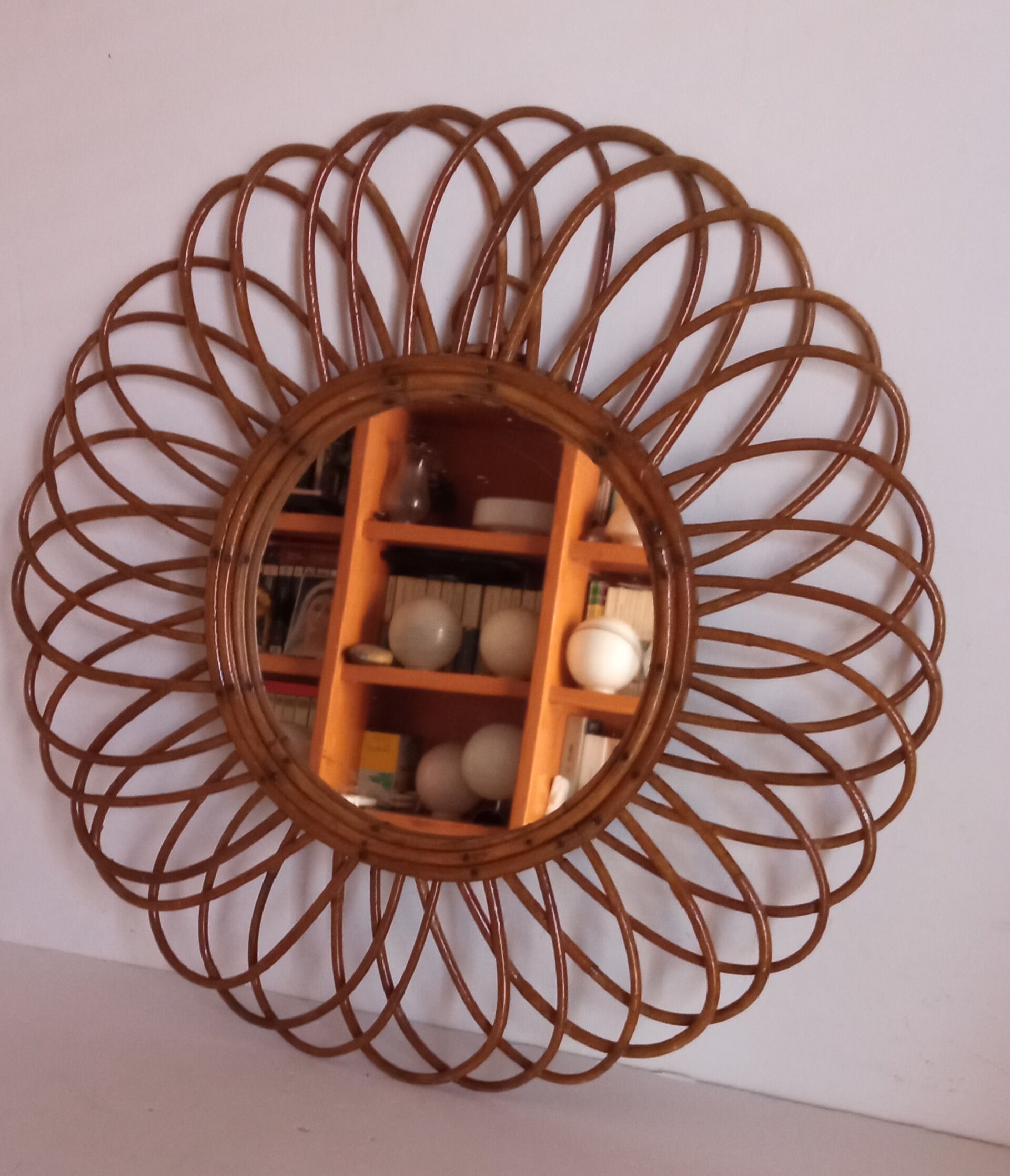 Bamboo sun mirror