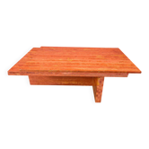 Vintage red travertine coffee table, 1970s