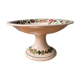 Old compotier on foot shower in Sarreguemines earthenware, Rusticana collection