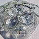 Vintage German Leaf Pattern Glass Sconce or Recessed Light