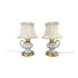 Pair of 1970s Ceramic Table or Bedside Lamps