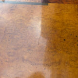 70s elm burl coffee table