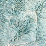 Tapis berbère marocain Beni Ouarain vert turquoise 3,05x2m
